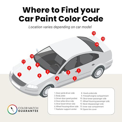 Car Paint Touch Up Brush Kit (Brush - Platinum Kit / Misty Gray)