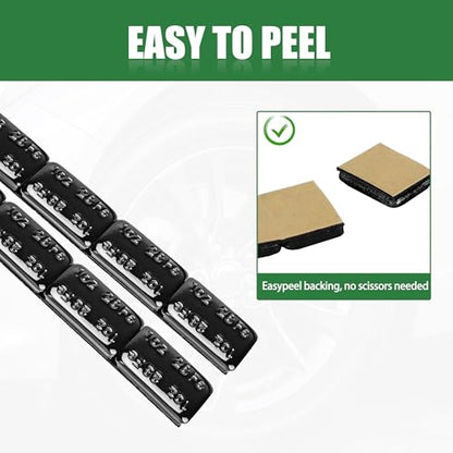 1oz Adhesive Wheel Weights (1oz-72PCS / Black)