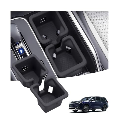 Center Console Cup Holder Inserts for Lexus TX TX350 (Fits for 2024-2026 TX)