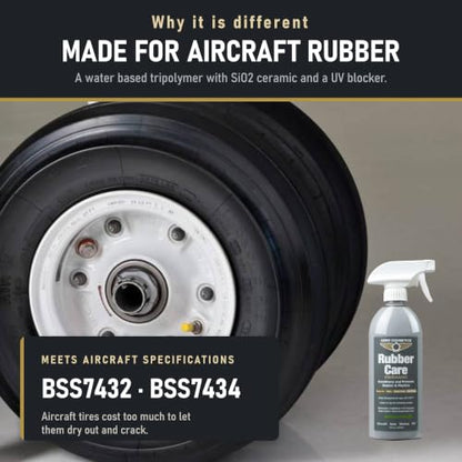 Rubber Care Matte Tire Shine & Ceramic Rubber Conditioner (16 Fl. Oz (2-Pack))