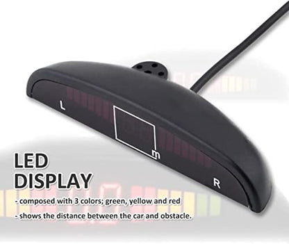 New 4 Parking Sensors LED Display Car Reverse Backup Radar System 10 Pack (10 Pack)