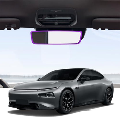 Car Rear View Mirror Protector Frame (Purple-1PCS)