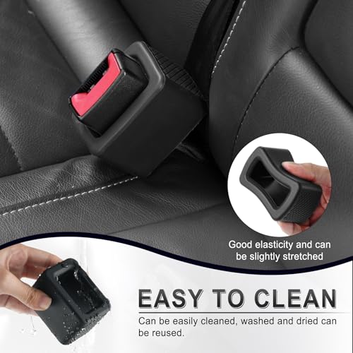 2PCS Seat Belt Buckle Holder (Black)