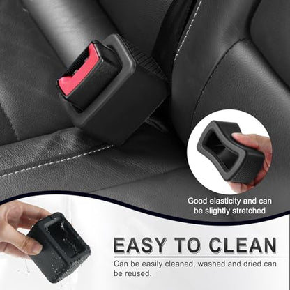 2PCS Seat Belt Buckle Holder (Black)