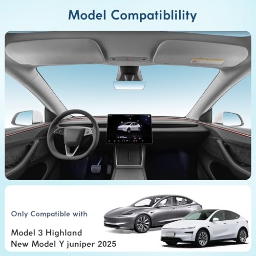Upgrade 5Pcs Center Console Organizer Tray for Tesla Model Y Juniper 2025&Tesla Model 3 Highland 2024 2025 (for Tesla Model Y Juniper 2025&Model 3 Highland)
