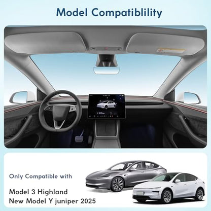 Upgrade 5Pcs Center Console Organizer Tray for Tesla Model Y Juniper 2025&Tesla Model 3 Highland 2024 2025 (for Tesla Model Y Juniper 2025&Model 3 Highland)