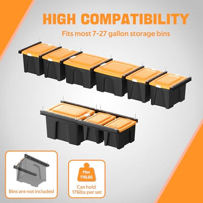 Overhead Garage Storage Rack (For 6 Bins)