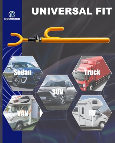 Steering Wheel Lock Anti (Two hooks / Yellow)
