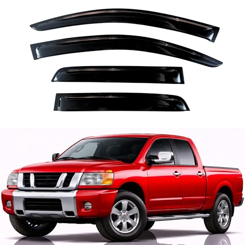 Rain Guards Fit for 2004 (2004-2015 Titan Crew Cab)