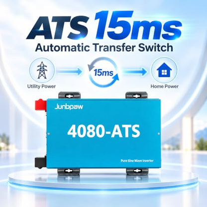 4080VA Pure Sine Wave Inverter 12V to 120V with ATS
