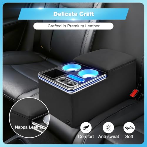 Center Console Universal with Wireless Fast Phone Charging (Chairging-Black)