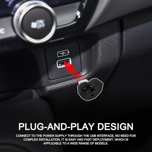 2PCS USB LED Car Interior Atmosphere Lamp