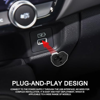 2PCS USB LED Car Interior Atmosphere Lamp