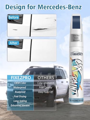 890 5890 Lunar Blue Metallic Car Touch Up Paint for Mercedes (890/5890 Lunar Blue Metallic)