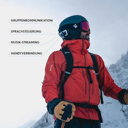 Packtalk Outdoor Helmet Communication System for Skiing (Outdoor White / Dual Pack)
