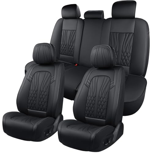 Leather Seat Covers (Full Black/Full Set)