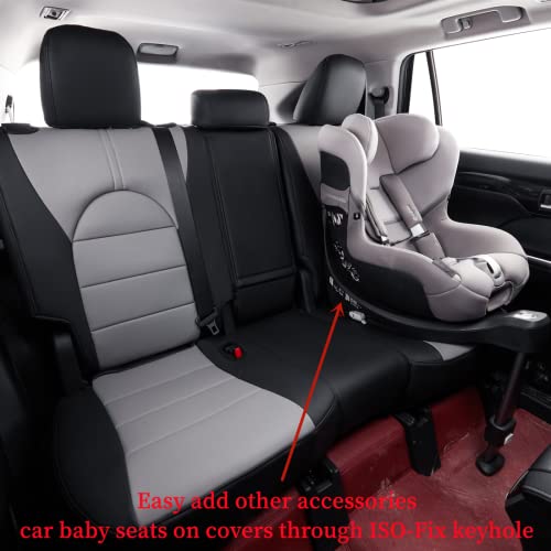 Car Seat Covers for Toyota 2012 (Leatherette(Black/Gray) / 2012-2017 Hybrid)