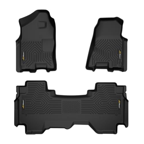 TPE Floor Mats Fit for 2019 (19-24|Fit Dodge Ram 1500 Crew Cab|3PCS)