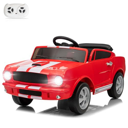 12V Licensed Shelby Electric Car for Kids (Red)