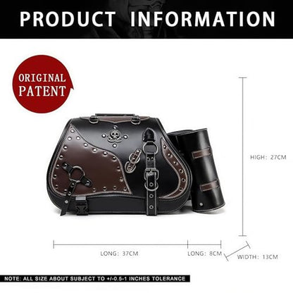 Motorcycle Saddlebags (Brown-1)