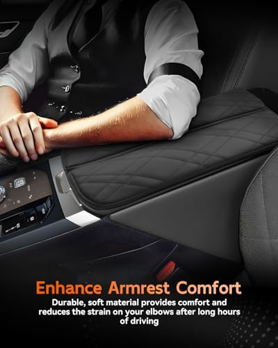 for 2022 2025 2026 BMW iX Center Console Cover Armrest Box Cover for 2025 2026 iX (BMW iX Black Thickened)