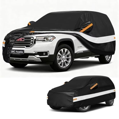 10 Layers SUV Car Cover Custom Fit for GMC Acadia (Black Gray / Custom Fit for GMC Acadia)