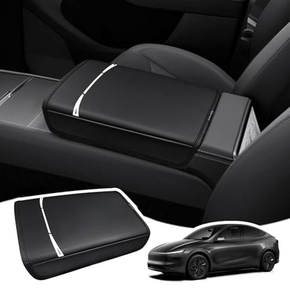 Armrest Cover for Tesla Model Y Refresh 2026 (13) 25+ |Juniper| Black, Regular)