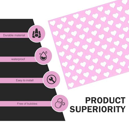 Car Rear Tail Light Lamp Stickers (Pink)