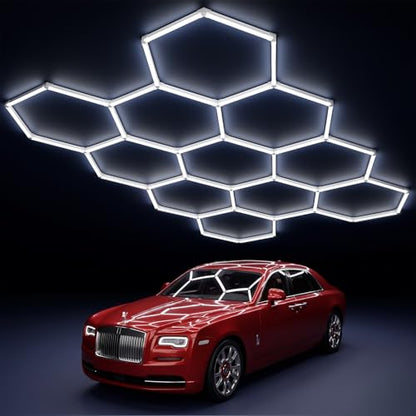 11 Hexagon LED Garage Light (11 HEX without Border)