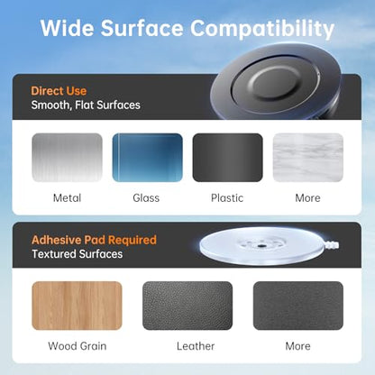 for MagSafe Car Mount Vacuum Magnetic Phone Holder Dash Windshield