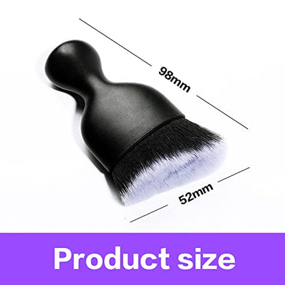 Car Interior Detailing Brush (Black&white With Cap)