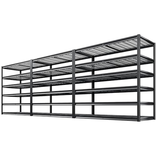3500LBS Garage Shelving (6-Tier,55" W x 26" D x 84" H)