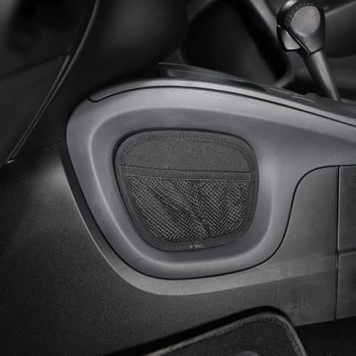 Center Console Hanging Organizer Storage Bag Gear Shift Storage Bag Compatible with Mercedes Benz Smart 453 Fortwo Forfour 2016 (Black)