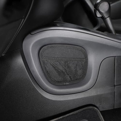 Center Console Hanging Organizer Storage Bag Gear Shift Storage Bag Compatible with Mercedes Benz Smart 453 Fortwo Forfour 2016 (Black)
