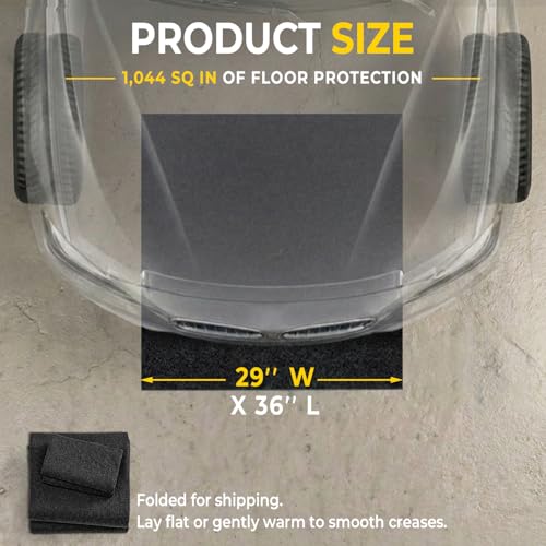 Oil Spill Mat (2'5" x 3' (Rectangular) / Black)