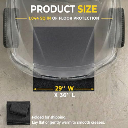Oil Spill Mat (2'5" x 3' (Rectangular) / Black)