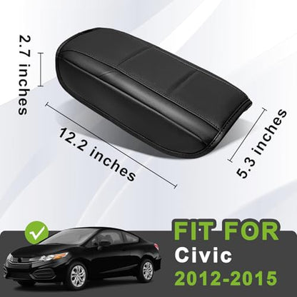 Armrest Cover for Honda Civic 2012 (27) 12-15 |Civic| Black, Regular)