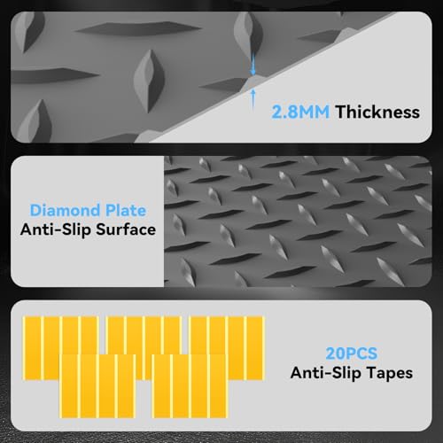 8x25 FT Garage Floor Mat (8x25 FT / Gray)