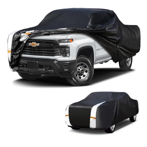 Chevrolet Silverado 3500HD Truck Cover Custom Fit 2001 (B.Fit Silverado 3500HD(2001-2026) Regular Cab LB / Black Truck Cover)