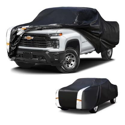 Chevrolet Silverado 3500HD Truck Cover Custom Fit 2001 (B.Fit Silverado 3500HD(2001-2026) Regular Cab LB / Black Truck Cover)