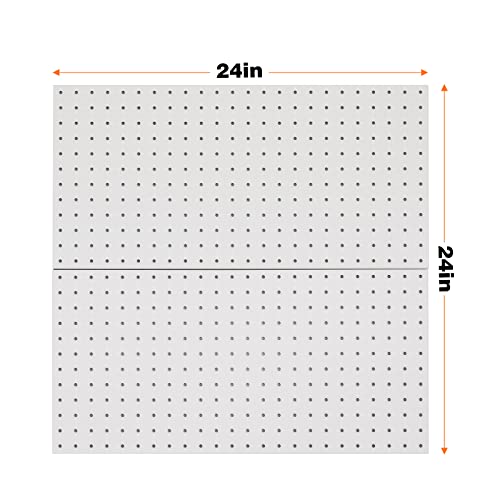 Metal Pegboard Wall Panels (Gray / 2PC)