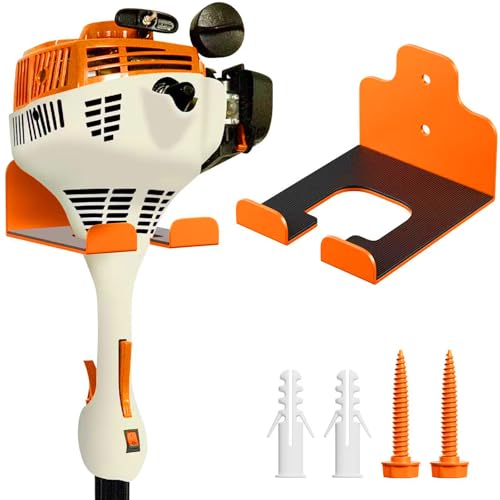 Garage Organizer Trimmer Rack (Orange 1 Pack)