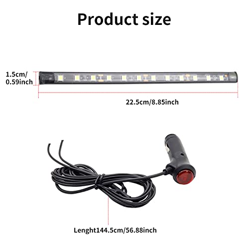 Ambient Lighting Car 2PCS Under Glow Kit with Cigarette Lighter (Ice Blue)