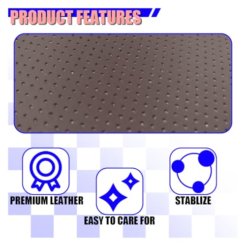 Leather Car Center Console Cover (Coffee)