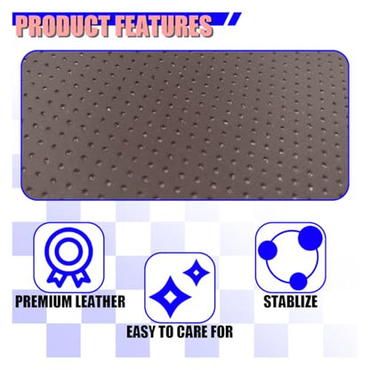 Leather Car Center Console Cover (Coffee)