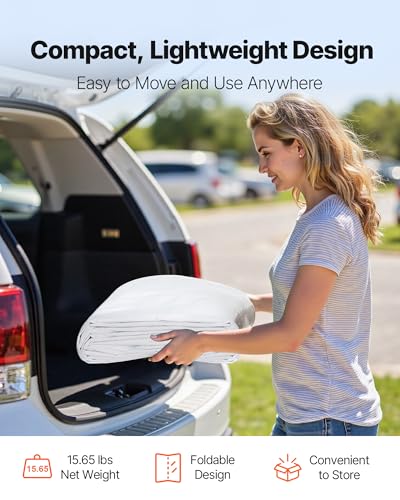 Carport Replacement Canopy Cover (White / 12x20ft)