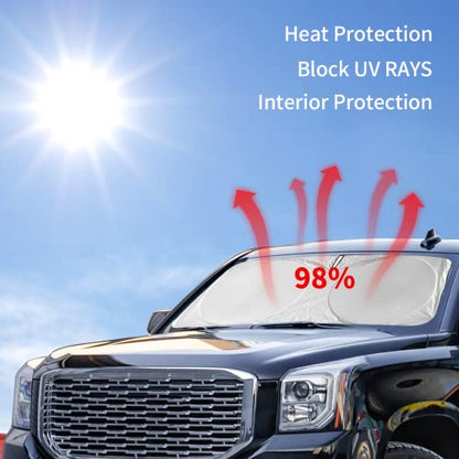 Windshield Sun Shades Sunshade for Ford F150 2021 (fit for Ford F150 2021-2026)