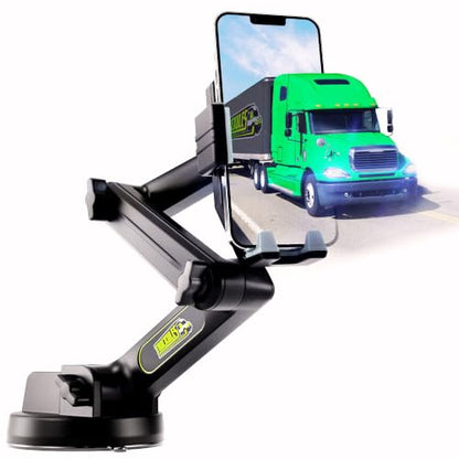 Cell Phone Mount for Truck Phone Holder for Truck Drivers (Gray)