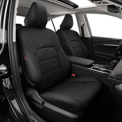 Camry Car Seat Covers Custom for Toyota 2025 2026 Camry (Leatherette(Black) / 2025-2026 Camry Hybrid (XLE/XSE))