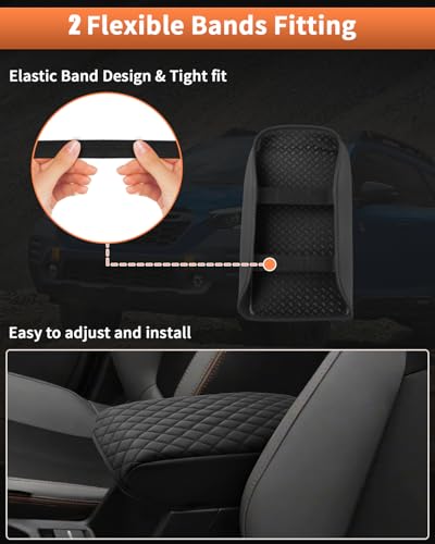 Custom for 2026 2025 Subaru Forester Center Console Cover Armrest Cover for Subaru Forester Accessories 2025 Arm Rest Cushion Pad Leather Middle Console Cover Armrest Seat Box Protector (For Subaru Forester 2025-2026)